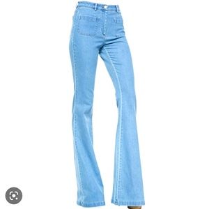 💕 RARE MICHAEL KORS SAKS VTG FLARE -CORNFLOWER